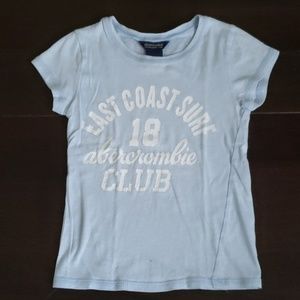 GIRL'S BABY BLUE ABERCROMBIE T SHIRT TOP